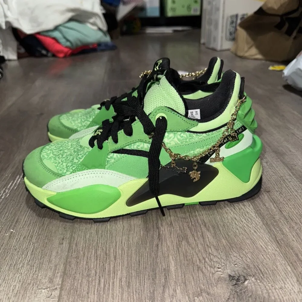 PUMA x LAMELO BALL LaFrancé RS-XL Men's Lace Up Sneakers Green-Black Size 7
